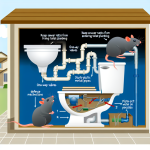 how to keep sewer rats out of toilet plumbing