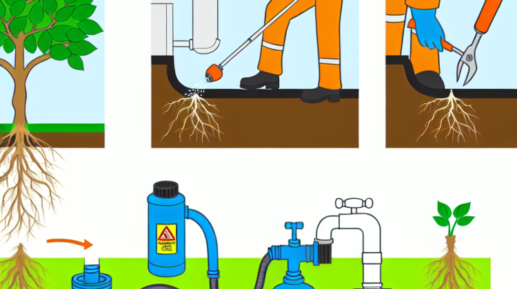 how to kill plant roots causing plumbing problems