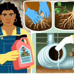 how to kill plants growing roots in the plumbing