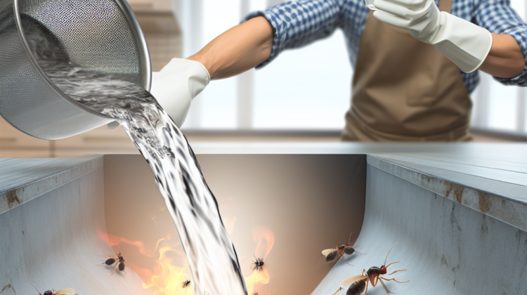 how to kill plumbing gnats boiling water