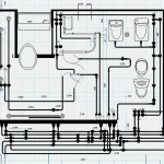 how to lay out bathroom plumbing