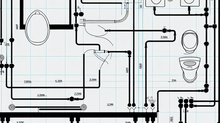 how to lay out bathroom plumbing