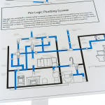 how to layout pex logic plumbing