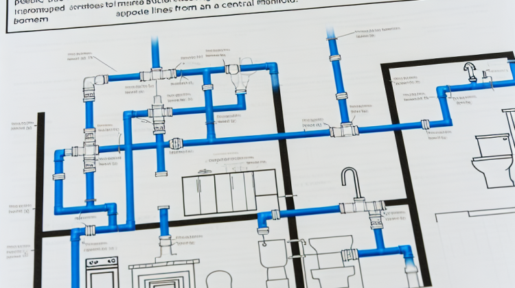 how to layout pex logic plumbing