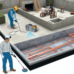 how to locate copper plumbing under concrete