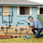 how to locate outdoor plumbing drain pipe