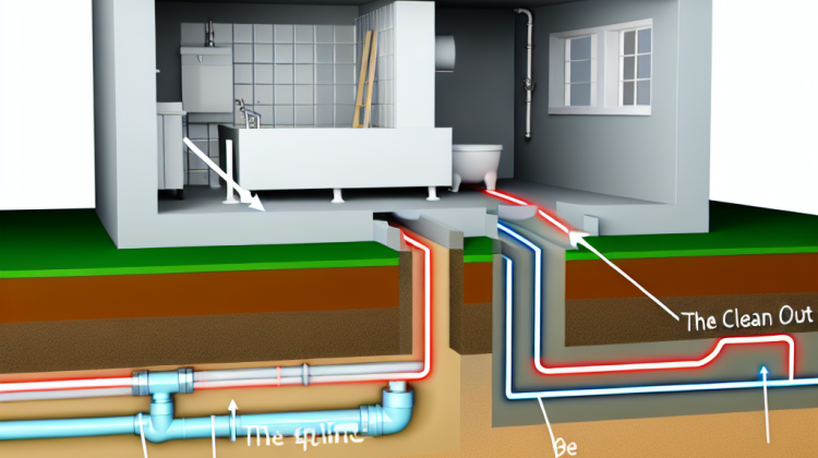 how to locate your plumbing line from the clean out