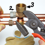 how to loosen tight copper plumbing fittings