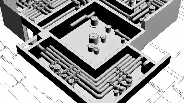 how to make footings visible in my plumbing plan