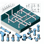 how to make isometric plumbing drawings