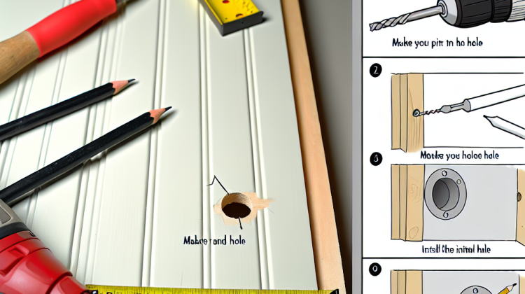 how to make plumbing holes in beadboard