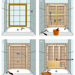 how to make shower plumbing access panel