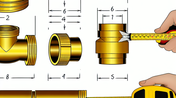 how to measure brass plumbing fittings