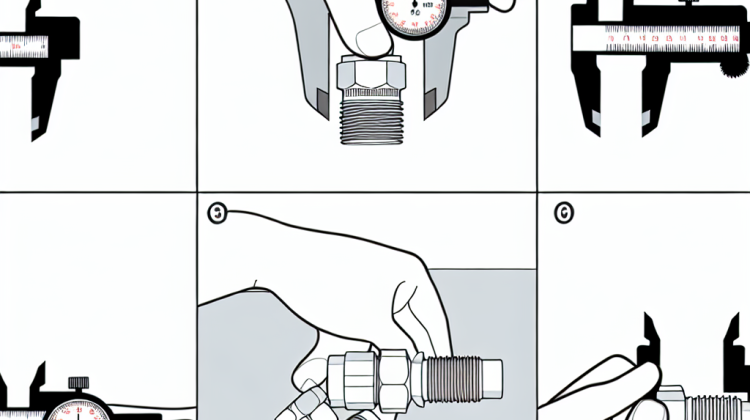 how to measure size of plumbing connector threads