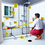 how to measure where your shower plumbing