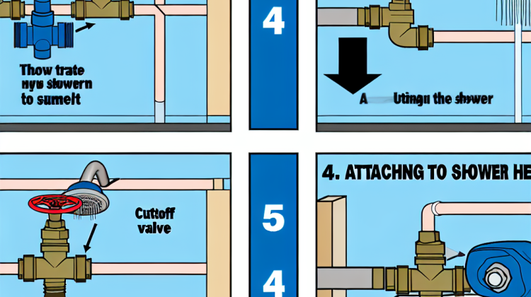 how to mount the shower plumbing