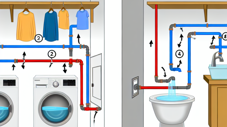 how to move laundry plumbing