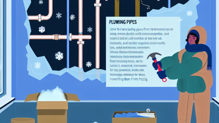 how to move plumbing pipes off wall to avoid freezing