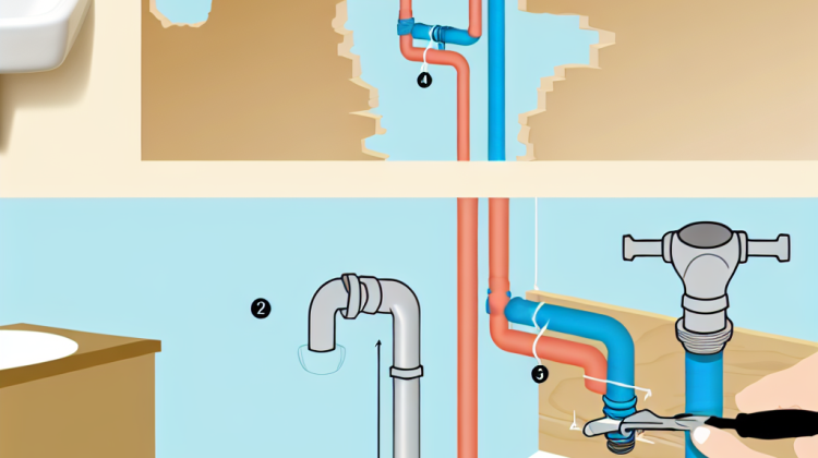 how to move sink plumbing in bathroom