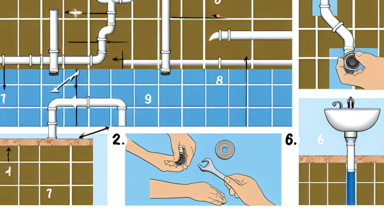 how to move sink plumbing tile