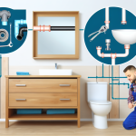 how to move vanity plumbing from floor to wall