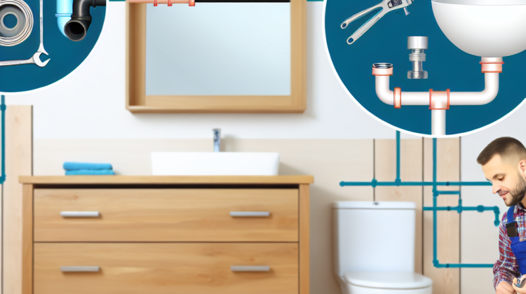 how to move vanity plumbing from floor to wall