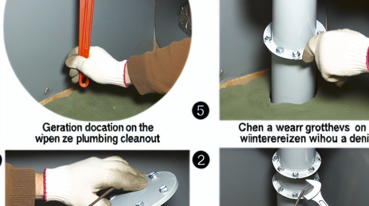 how to open winterized plumbing cleanout