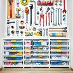 how to organize plumbing supplies at home