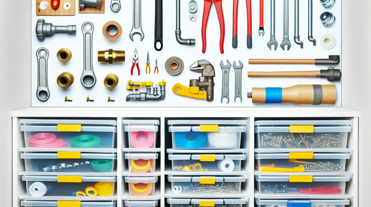 how to organize plumbing supplies at home