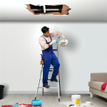 how to patch ceiling hole for plumbing above