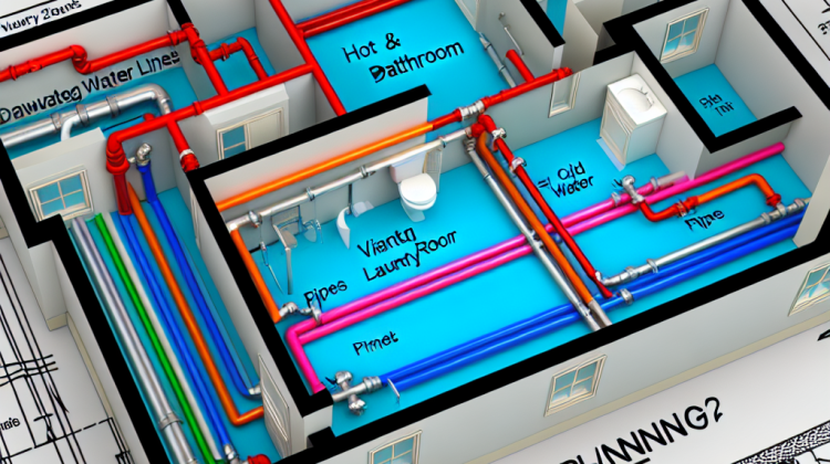 how to plan for second floor plumbing