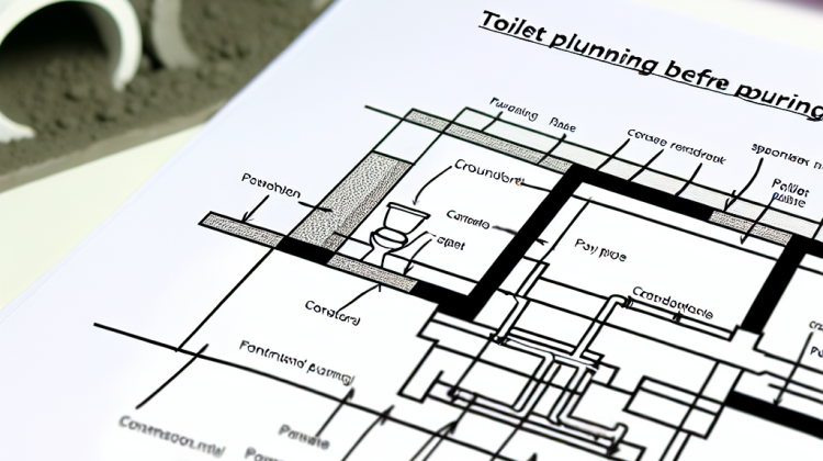 how to plan toilet plumbing before concrete