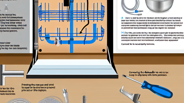 how to plumbing hook up for dish washer